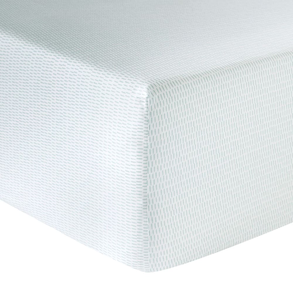 Drap housse percale blanc 140x200 cm