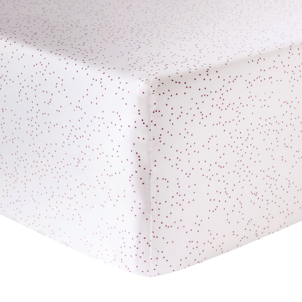 Drap housse percale blanc 160x200 cm