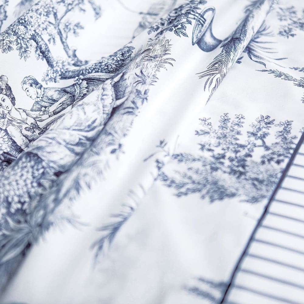 Drap plat percale bleu foncé 270x295 cm — vue 3