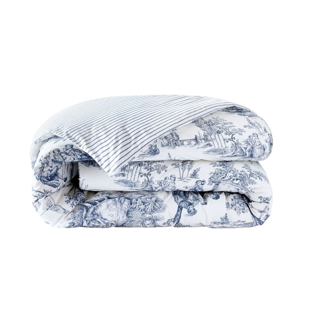 Housse de couette percale bleu foncé 260x240 cm — vue 3
