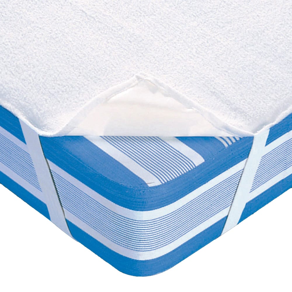 Protège matelas en coton blanc 90x190cm