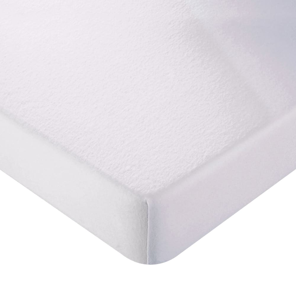 Protège matelas en coton blanc 90x190cm