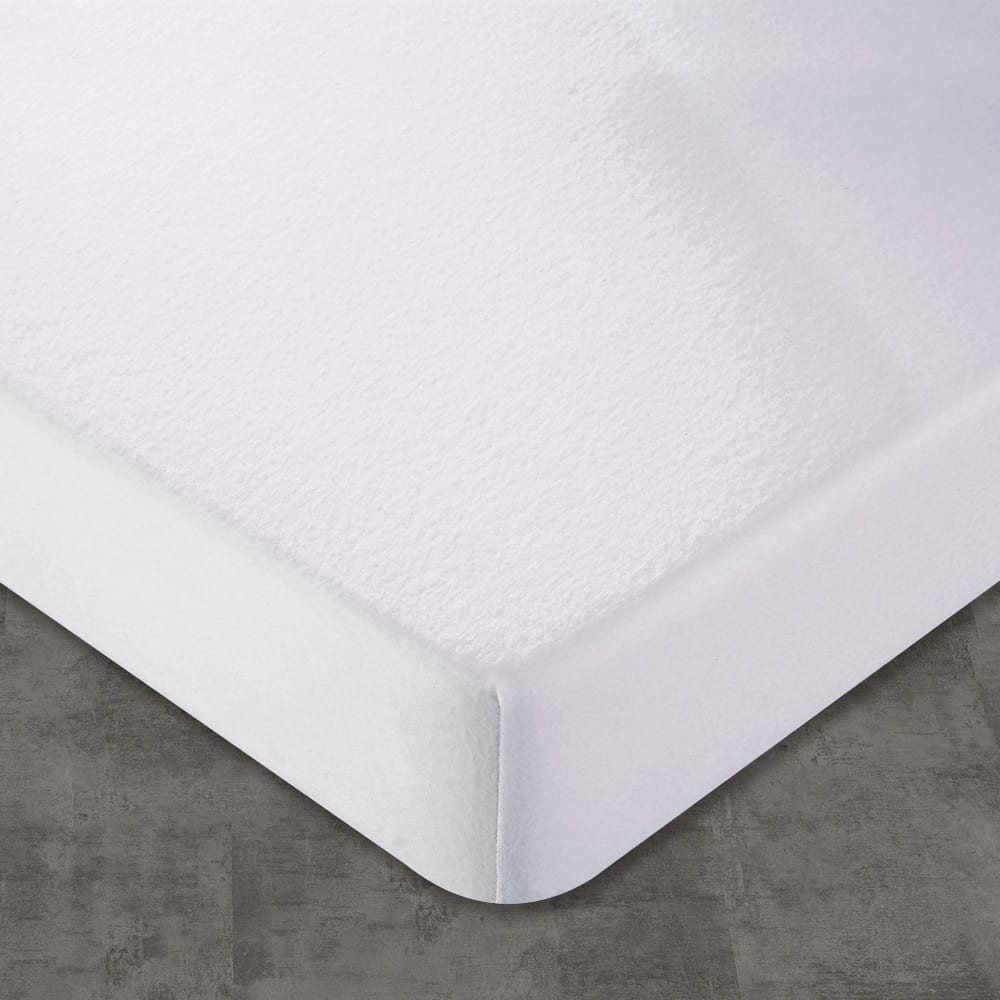 Protège matelas en coton blanc 80x200cm — vue 3
