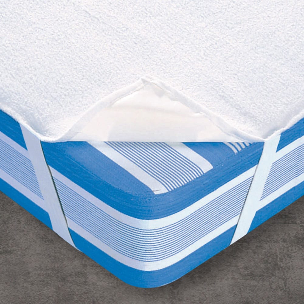 Protège matelas en coton blanc 140x200cm — vue 3