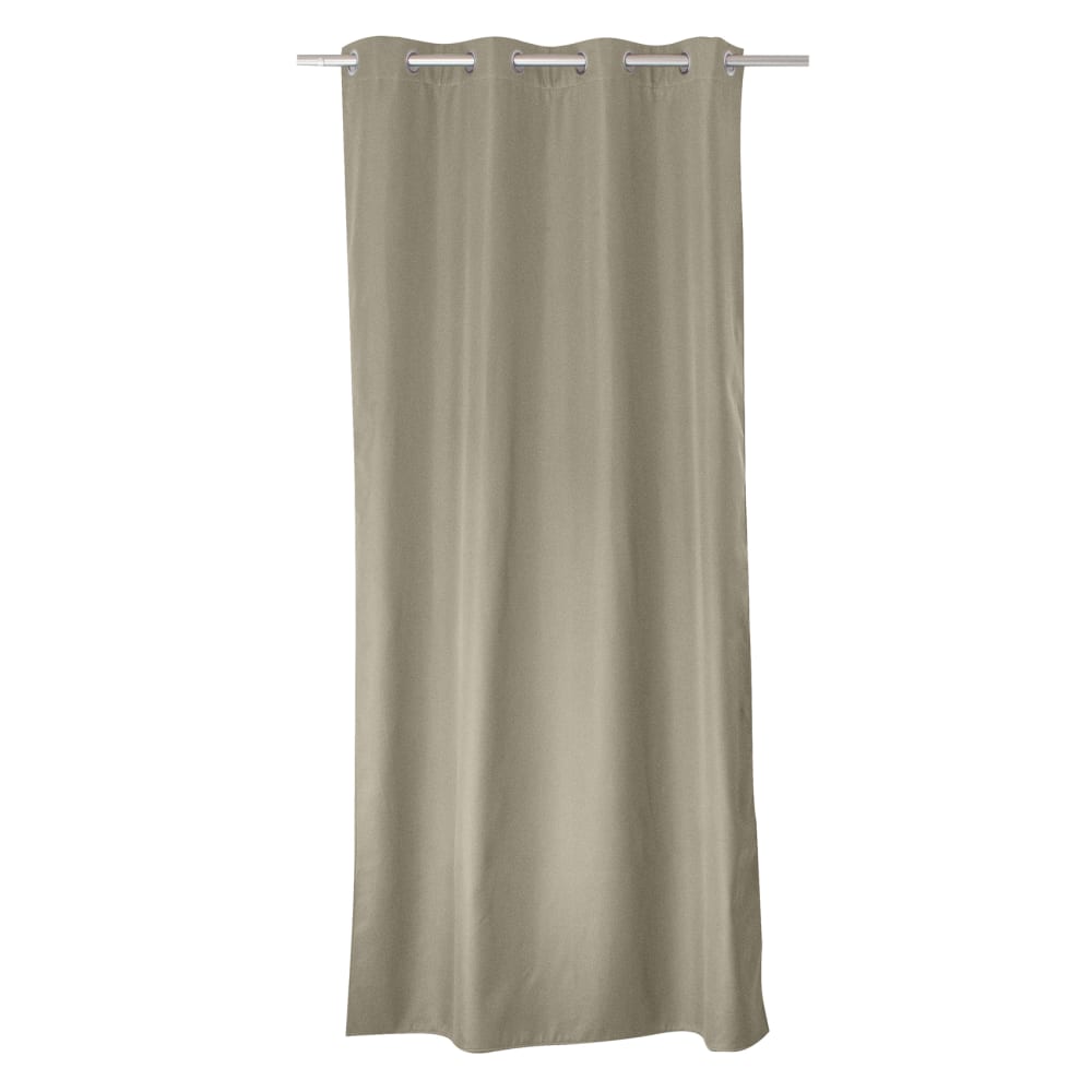 Rideau thermique en microfibre doublée polyester naturel 135x180 cm - Maisons du Monde