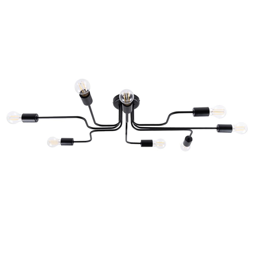 Sollux Lighting Deckenlampen aus Stahl in Schwarz style classic chic Schwarz Stahl