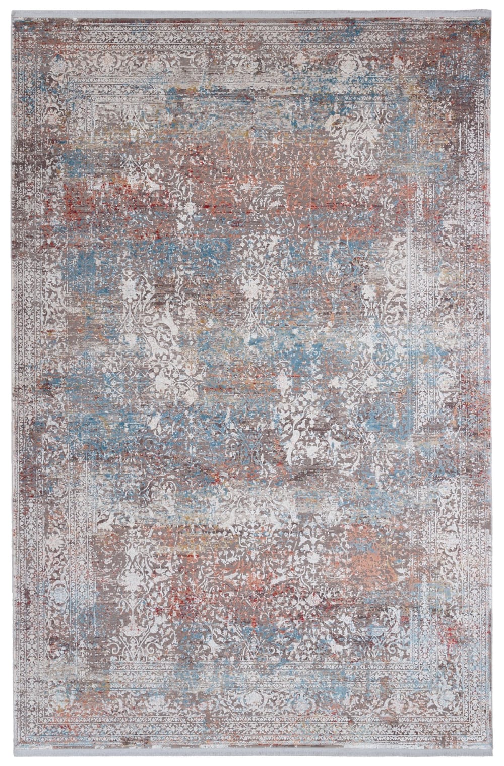 Carpet Living Teppich aus Viskose, 200x300cm, grau - Viskose