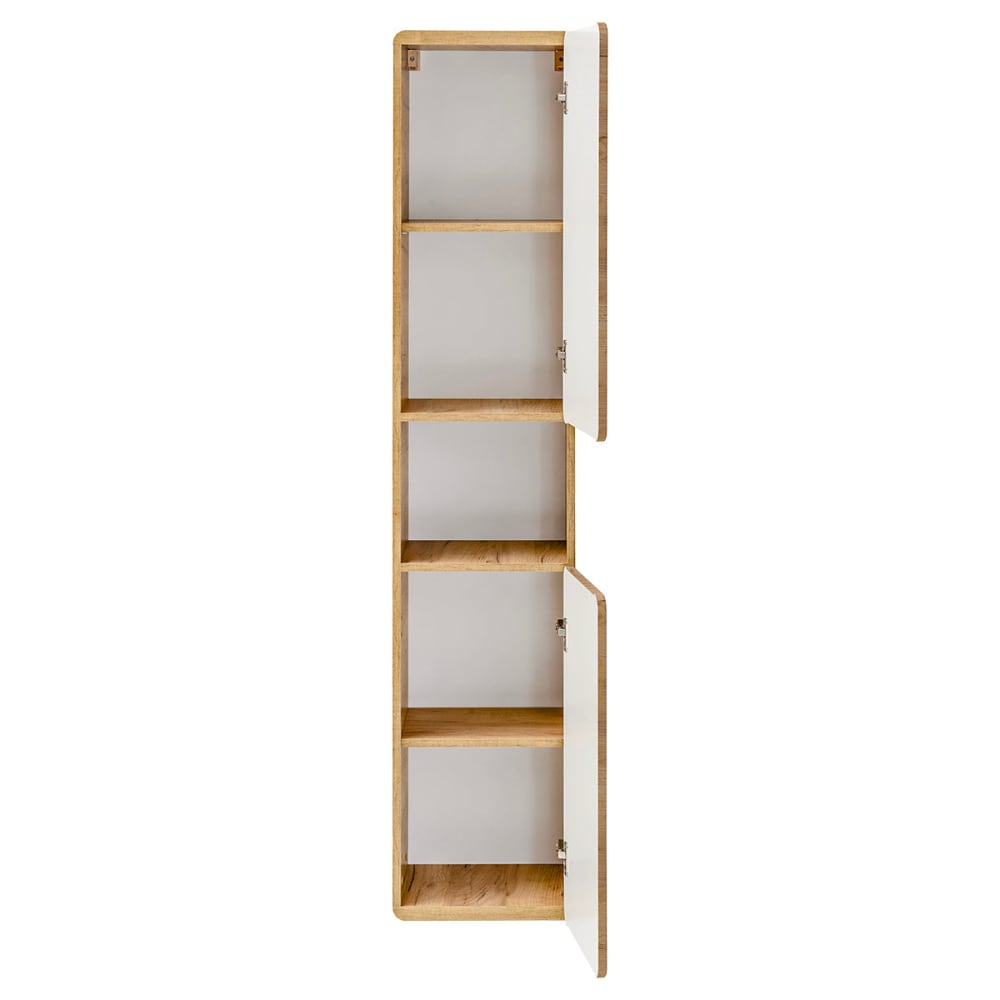 Hängesäule 2 Türen 1 Nische Melamin und MDF Holz - Maisons Du