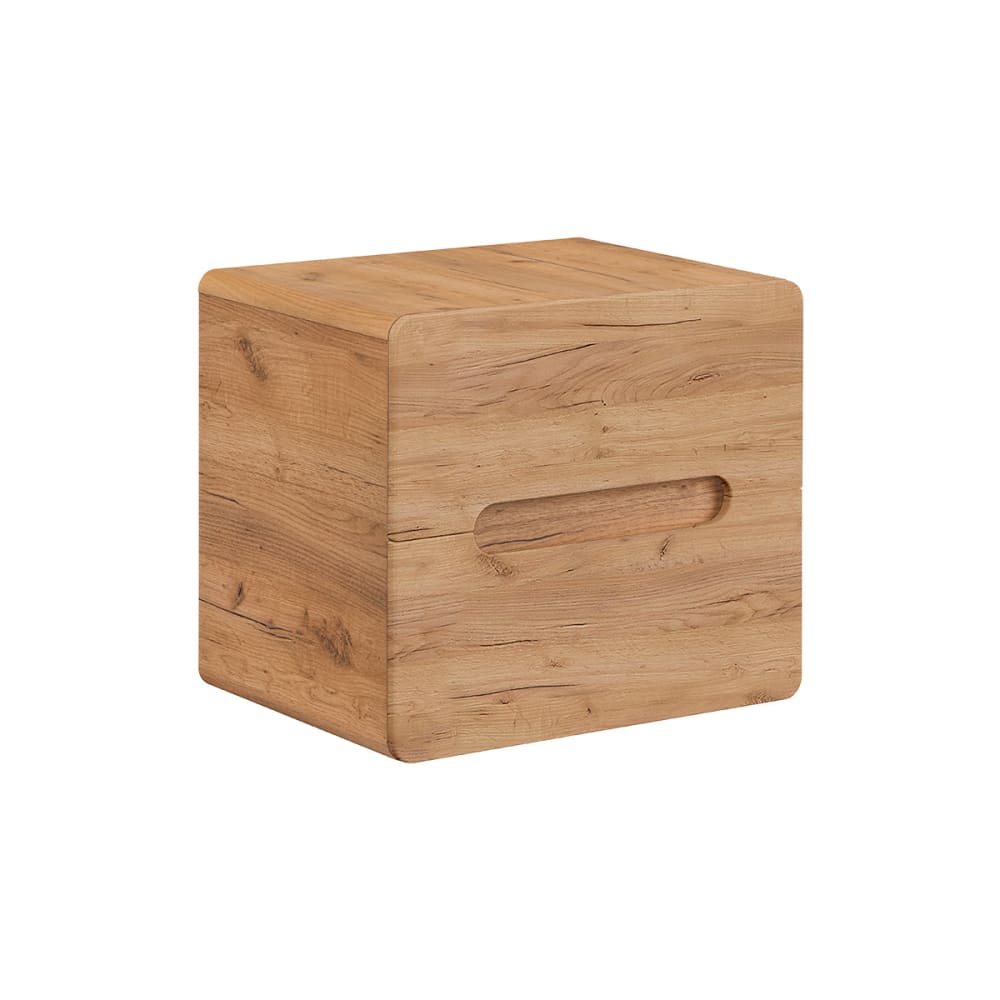 Petits meubles Waschtischunterschrank 60cm Waschtisch Melamin und MDF Holz Braun Spanplatte