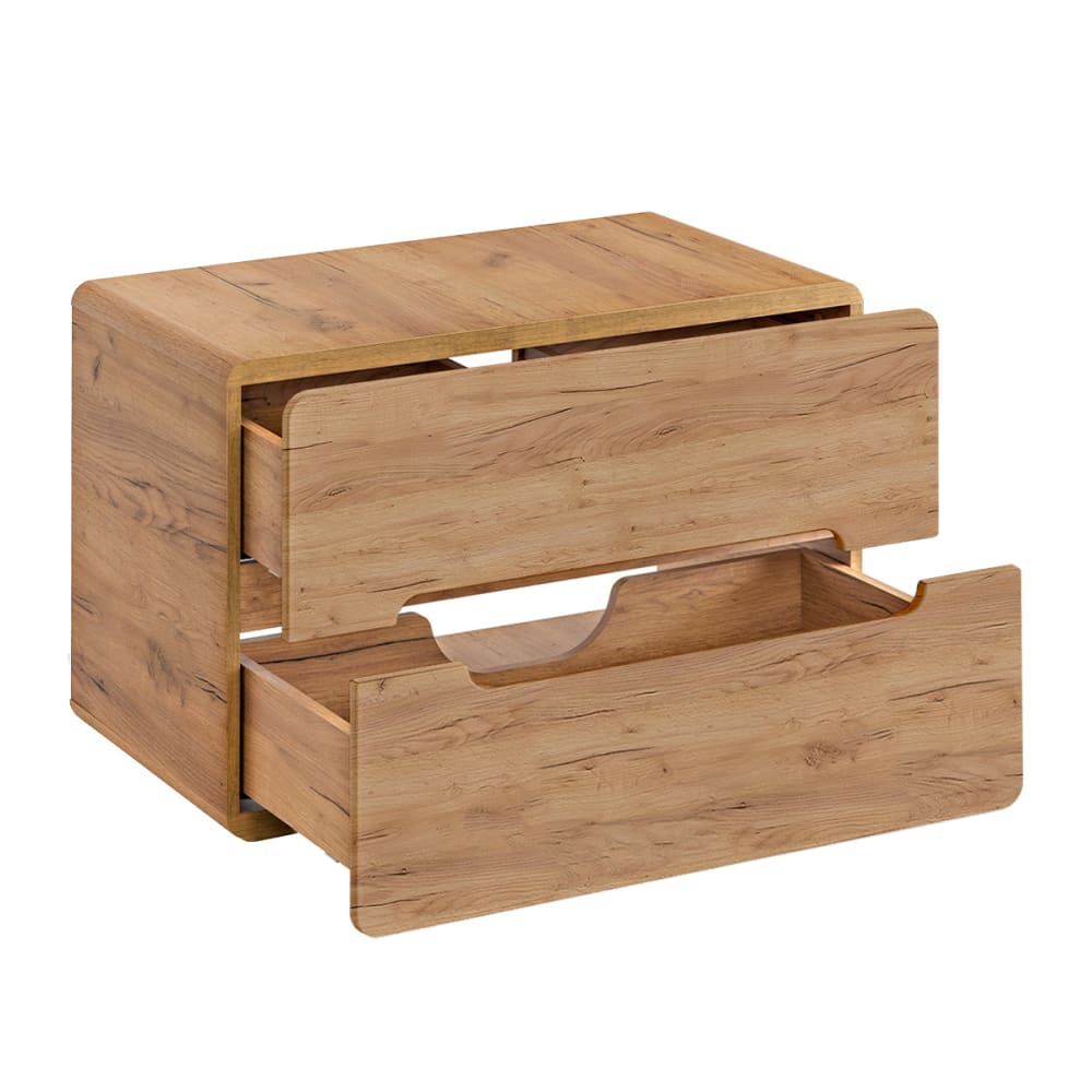 Waschbeckenunterschrank 80cm Melamin und MDF Holz - Maisons Du