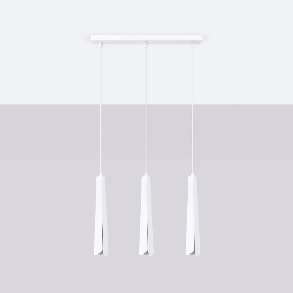 Suspension Acier Blanc G9 3 Prysm Line — vue 3