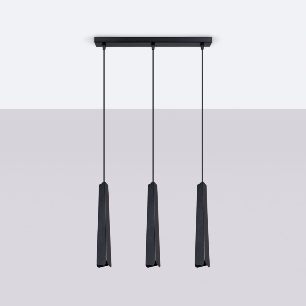 Suspension Acier Noir G9 3 Prysm Line — vue 3