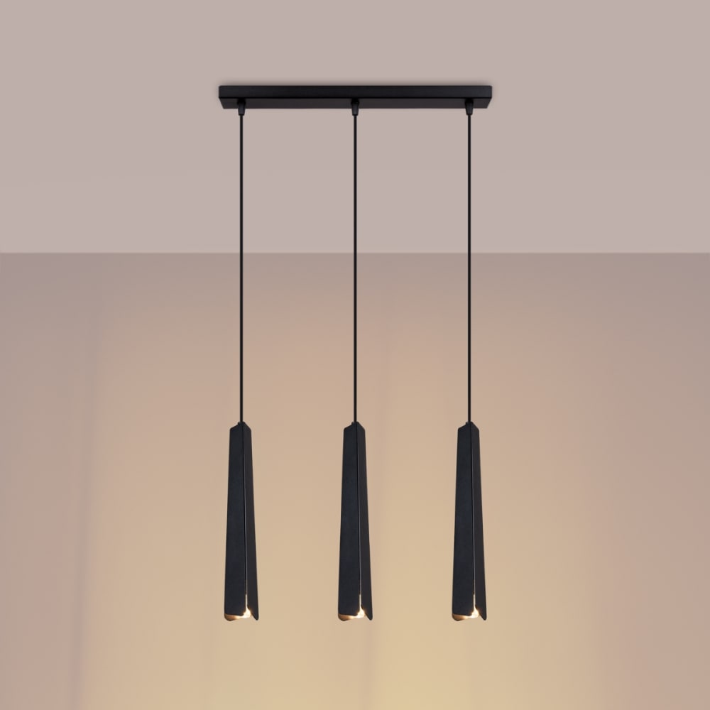 Suspension Acier Noir G9 3 Prysm Line — vue 4