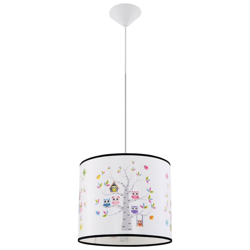 Suspension PVC Multicolore E27 1 Hibou 40