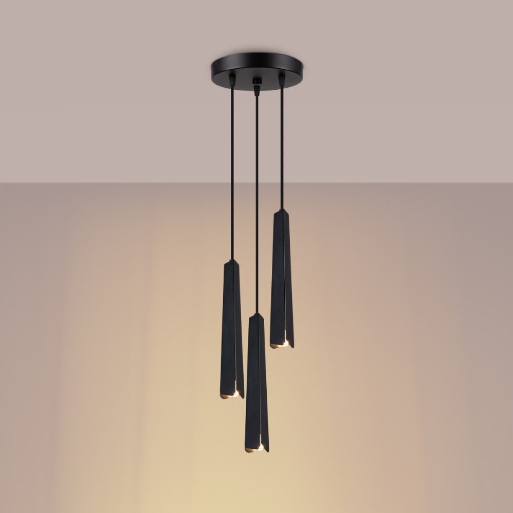 Suspension Acier Noir G9 3 Prysm — vue 4