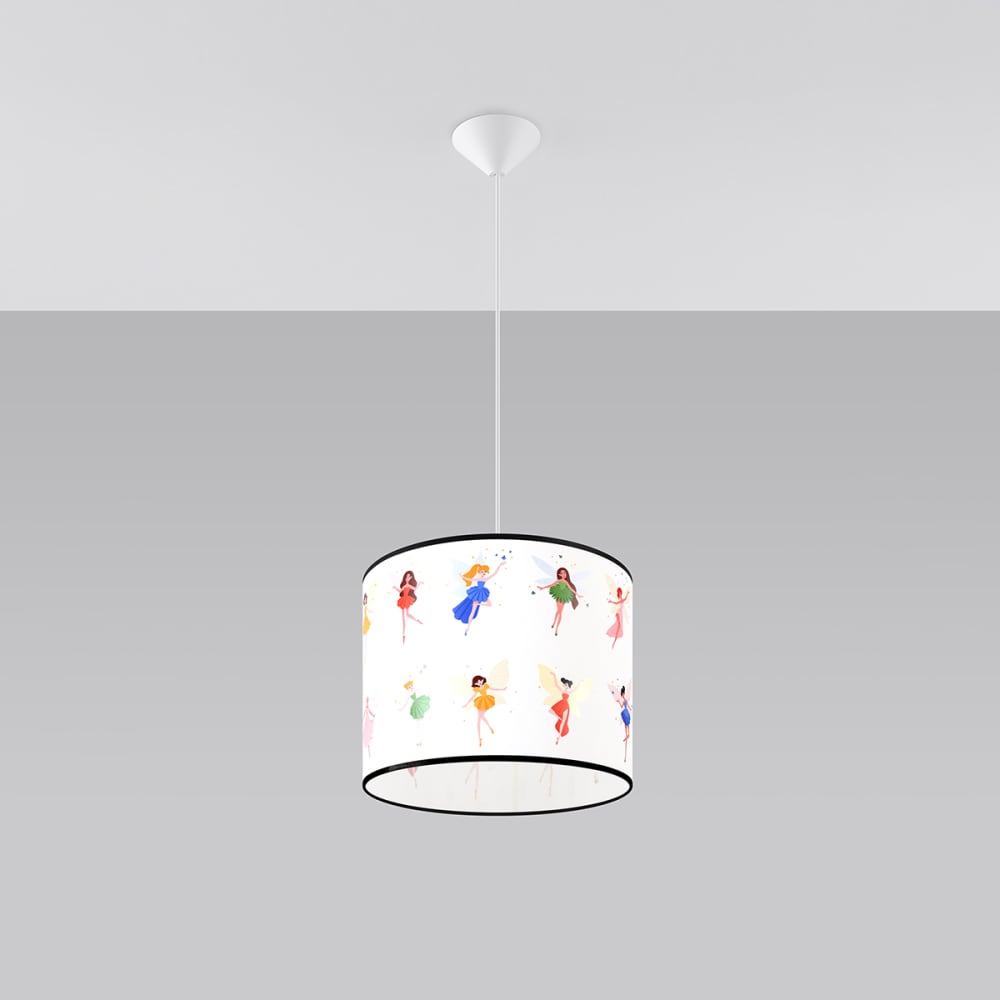Suspension PVC Multicolore E27 1 Fée 30 — vue 3