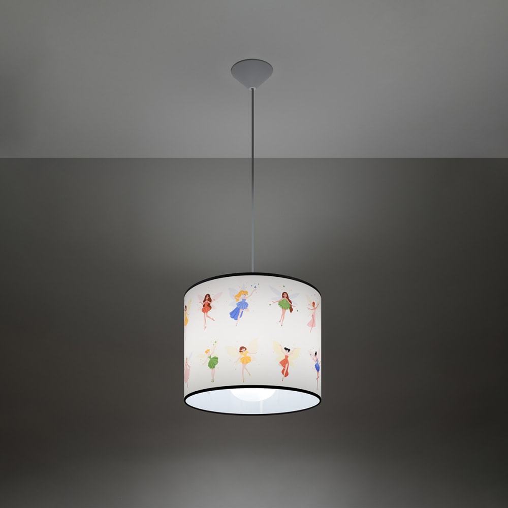 Suspension PVC Multicolore E27 1 Fée 30 — vue 4