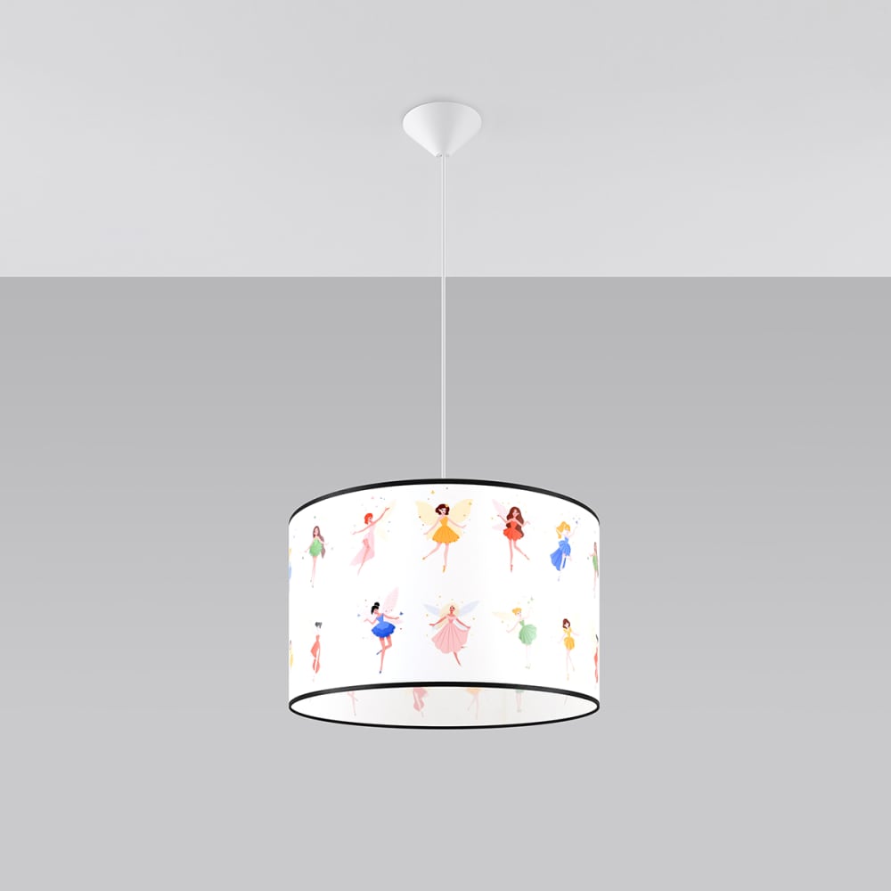 Suspension PVC Multicolore E27 1 Fée 40 — vue 3