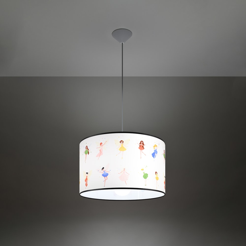 Suspension PVC Multicolore E27 1 Fée 40 — vue 4