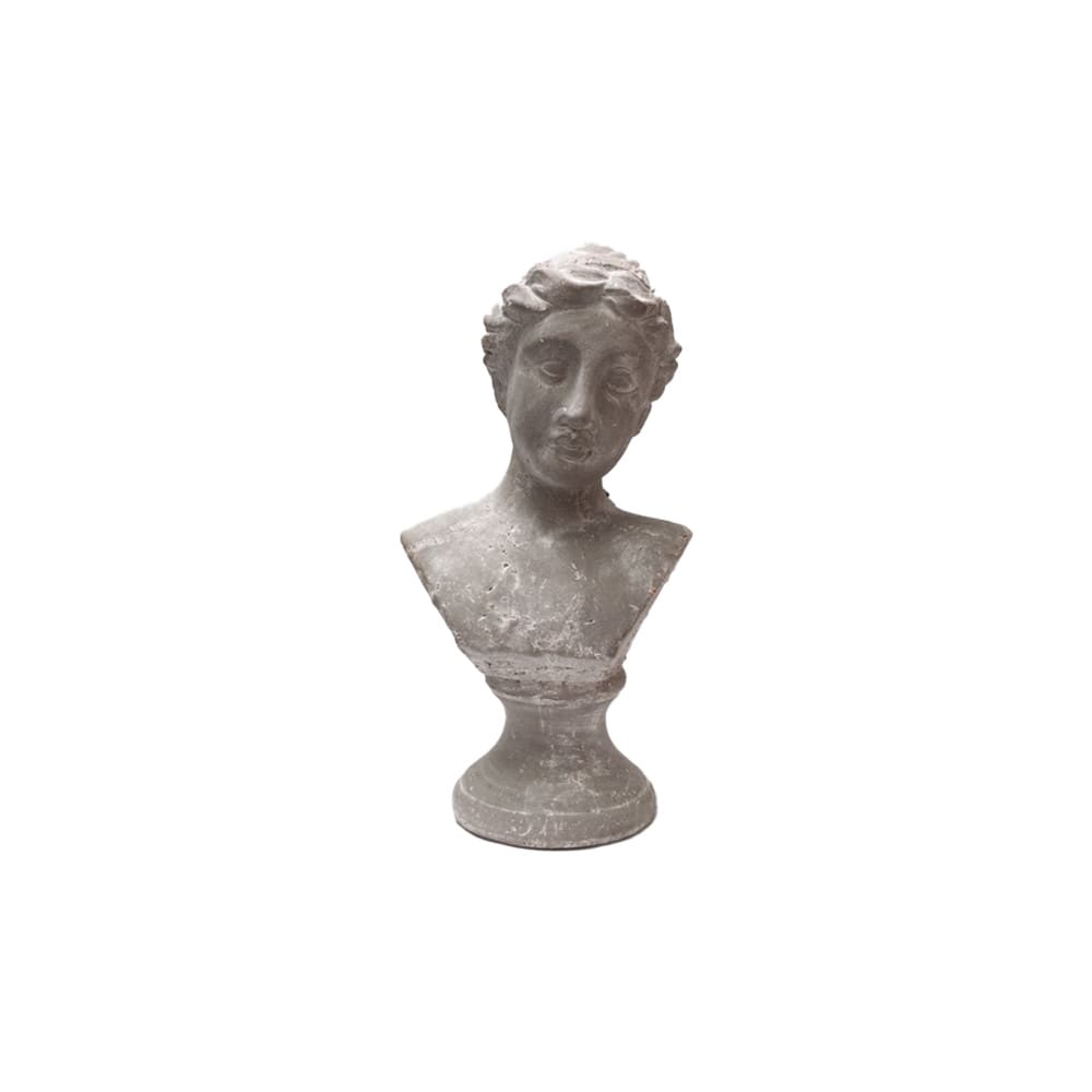 Buste femme en béton gris 19 x 15.5 x 34.5cm