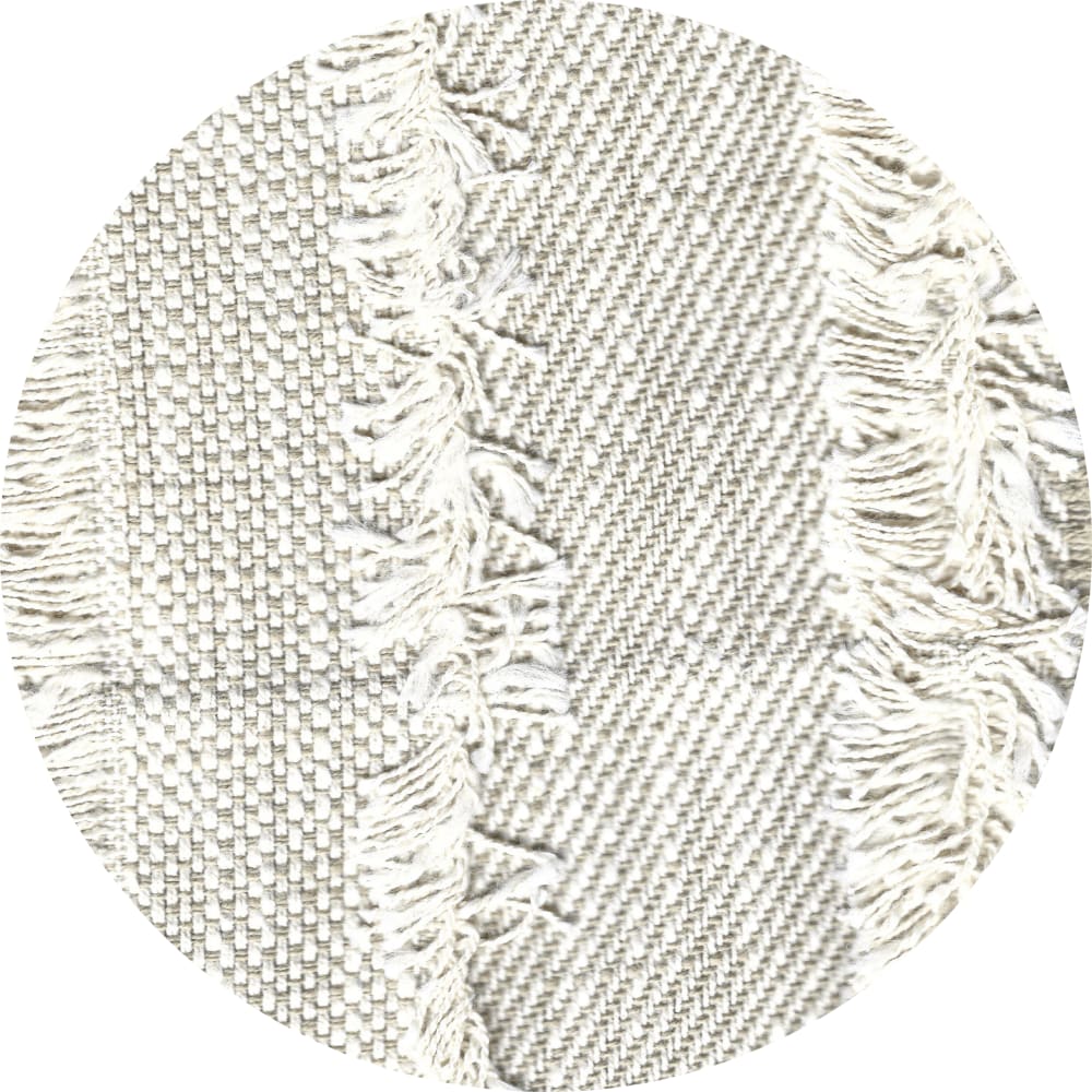 Coussin en coton gris a frange - Maisons du Monde