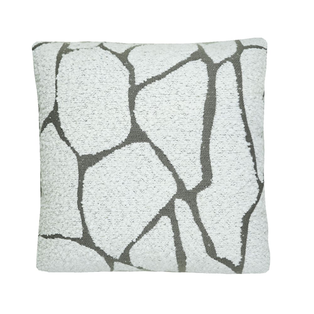 MX HOME Kissen im Design aus Boucle-Wolle Weiß Wolle