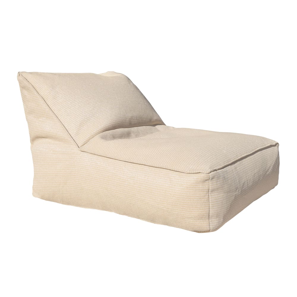 Bain de soleil Pug extérieur déhoussable en tissu effet raphia