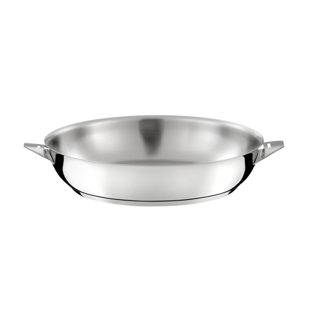 Lot 6 pièces - 3 casseroles 16/18/20cm, 1 poêle 24cm inox, 1 poignée