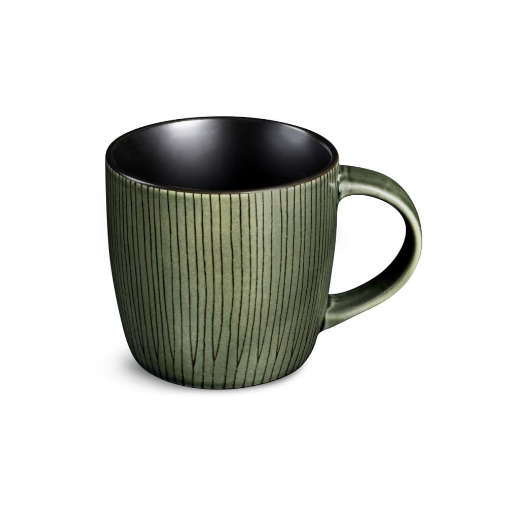 Tasse café & thé en grès vert kaki