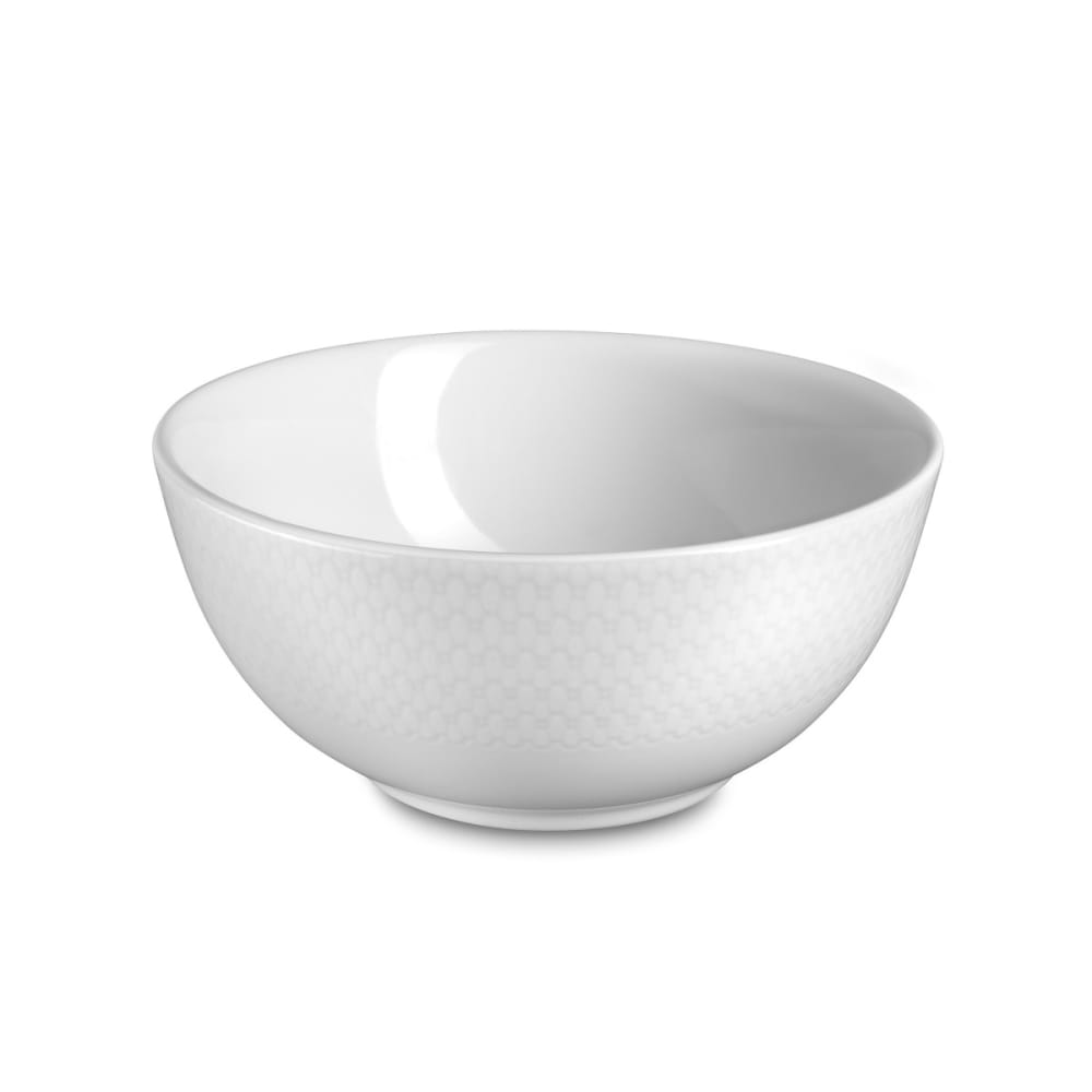 Bol déjeuner en grès blanc
