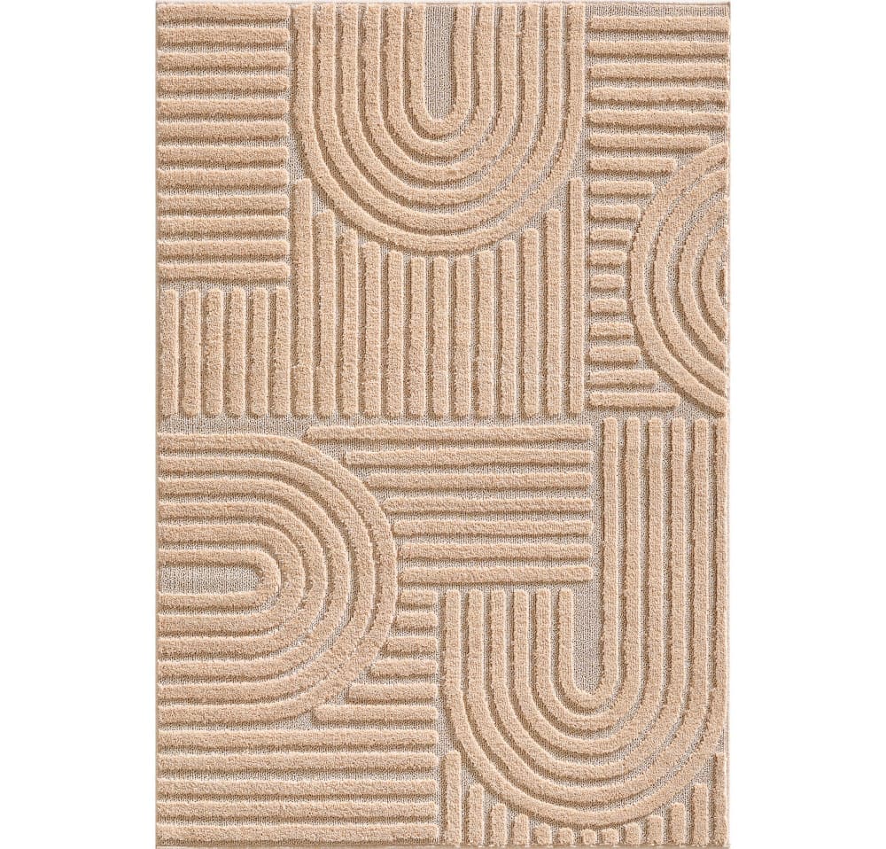 Tapis à relief géométriques Rose 120x170cm