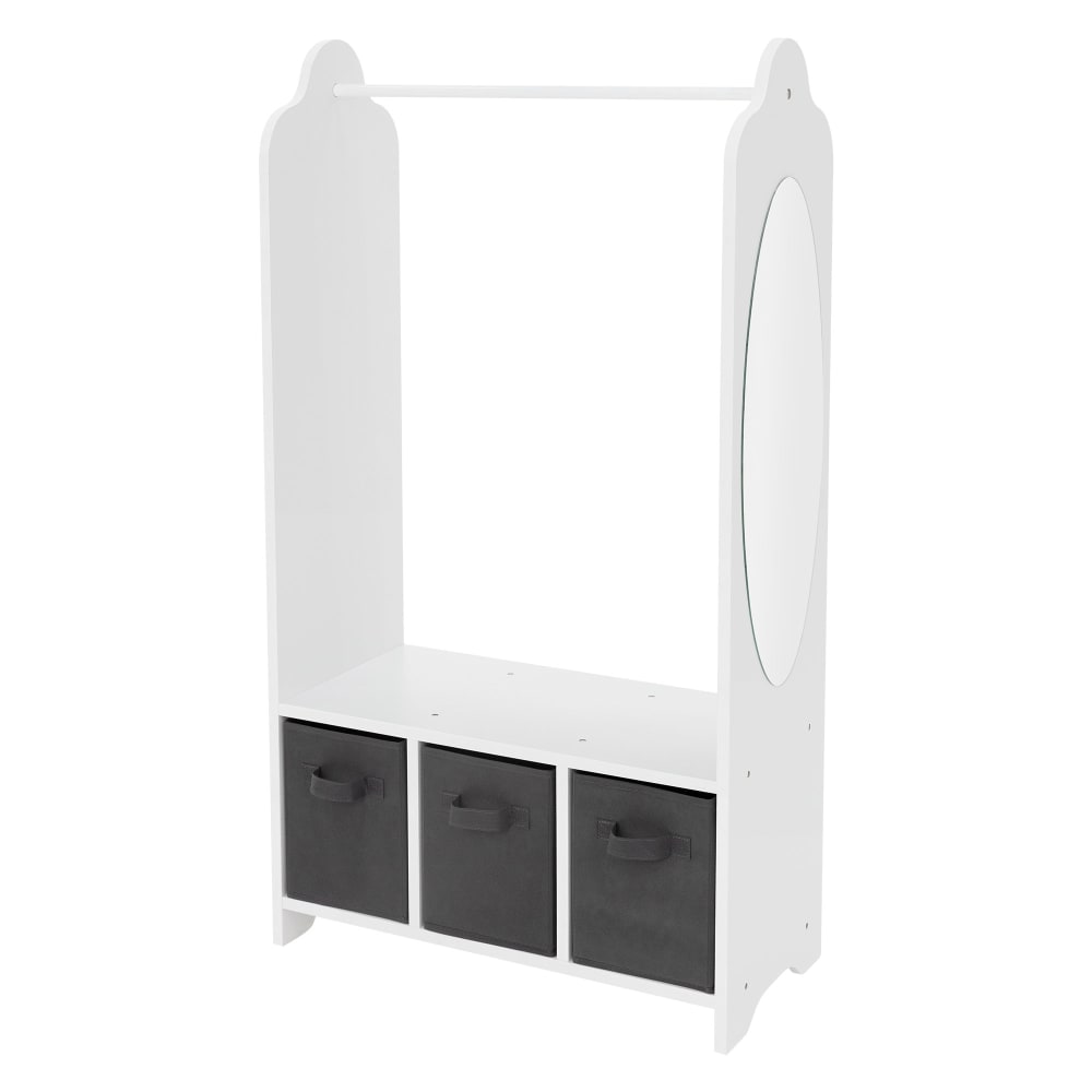 Portemanteau pour enfants 63x30x115cm blanc-gris foncé design spatial