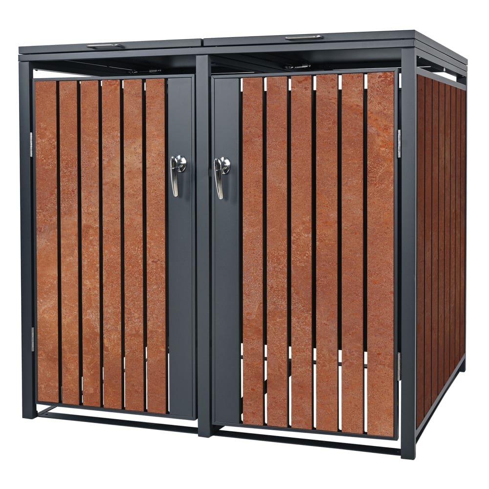 Abri pour 2 poubelles