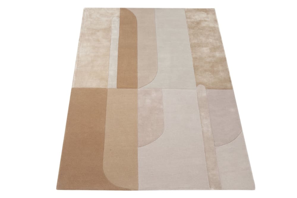 Moderne Teppich aus Wolle und Baumwolle - 160x230cm - Maisons Du