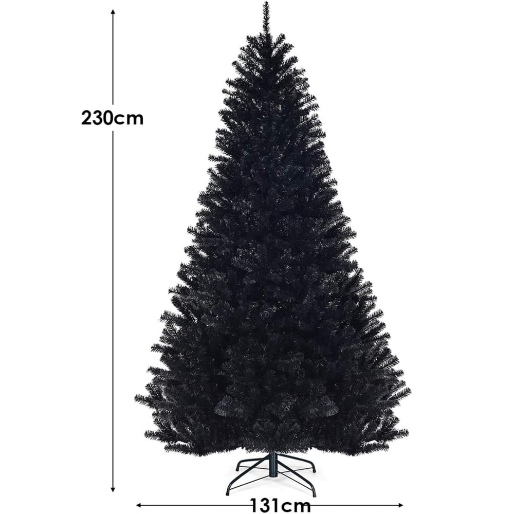 Sapin de noël artificiel 1258 branches halloween noir 230cm - Maisons du Monde