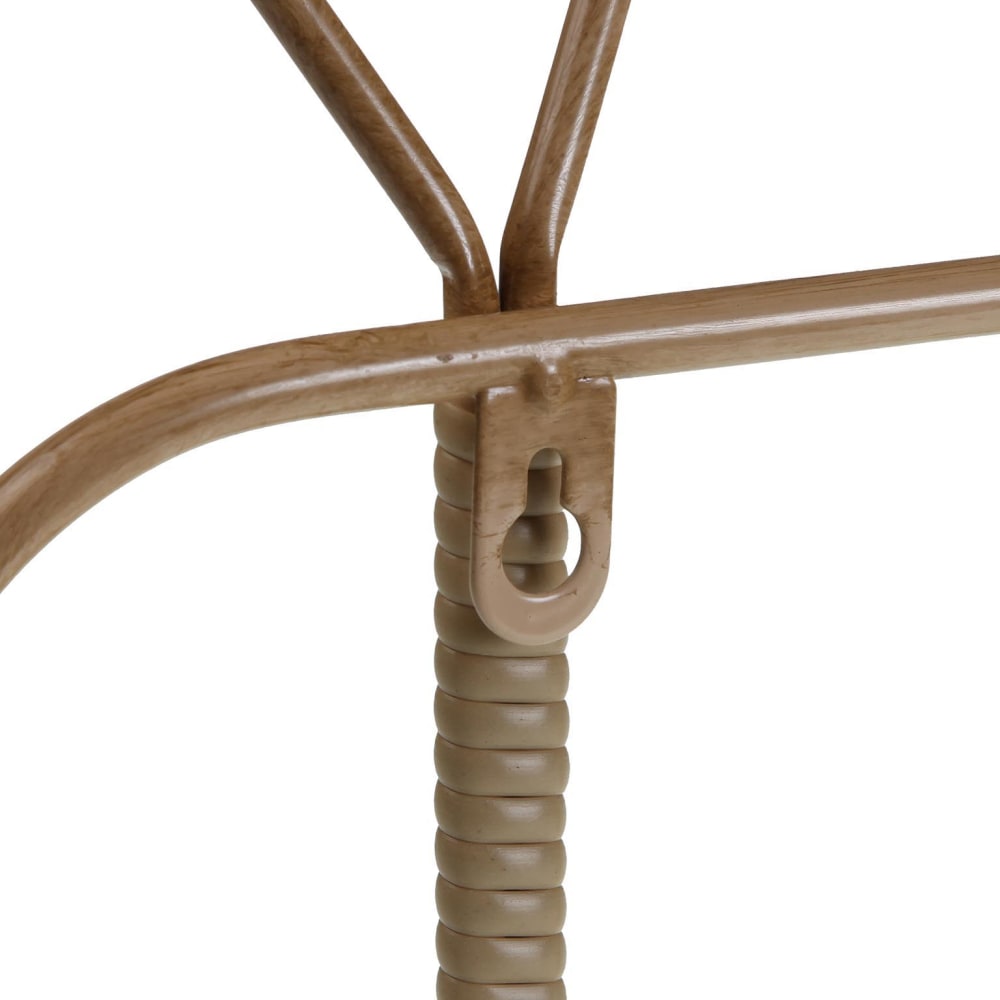 Porte manteau mural en bambou marron — vue 4