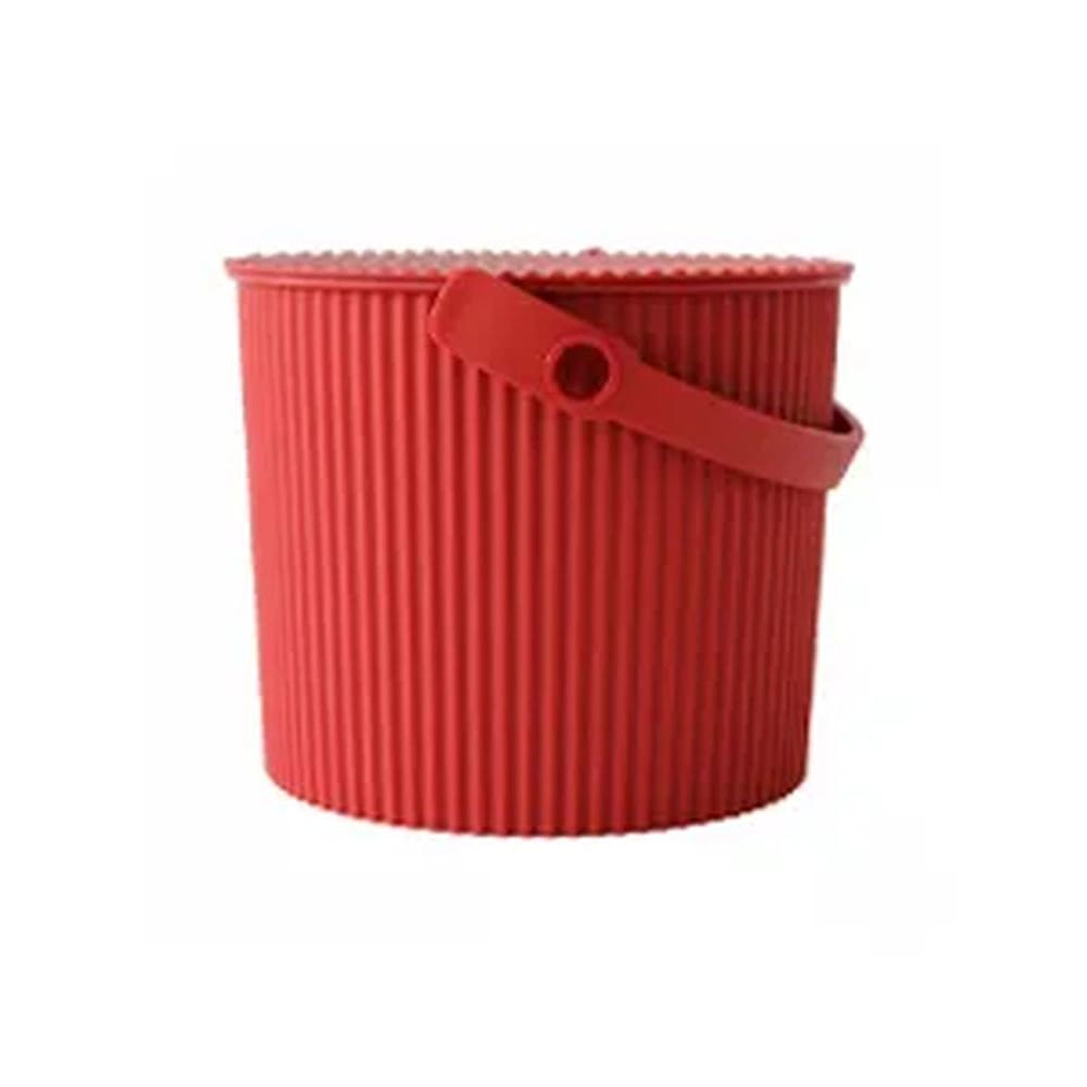 Hachiman Seau de rangement rouge 4 litres style contemporain - Pvc - Poly Chlorure De Vinyle
