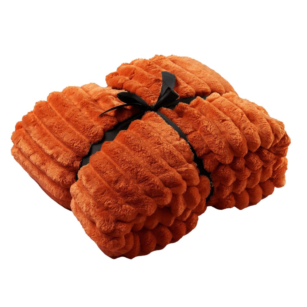 Plaid orange 150x200 cm - Maisons du Monde