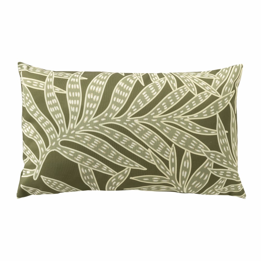 Housse de coussin d'extérieur vert 30x50 cm