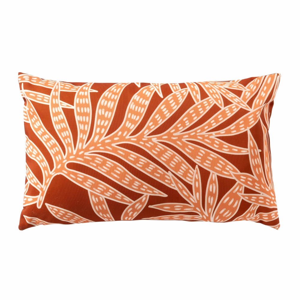 Housse de coussin d'extérieur orange 30x50 cm