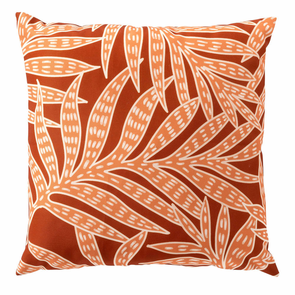Coussin d'extérieur orange 45x45 cm