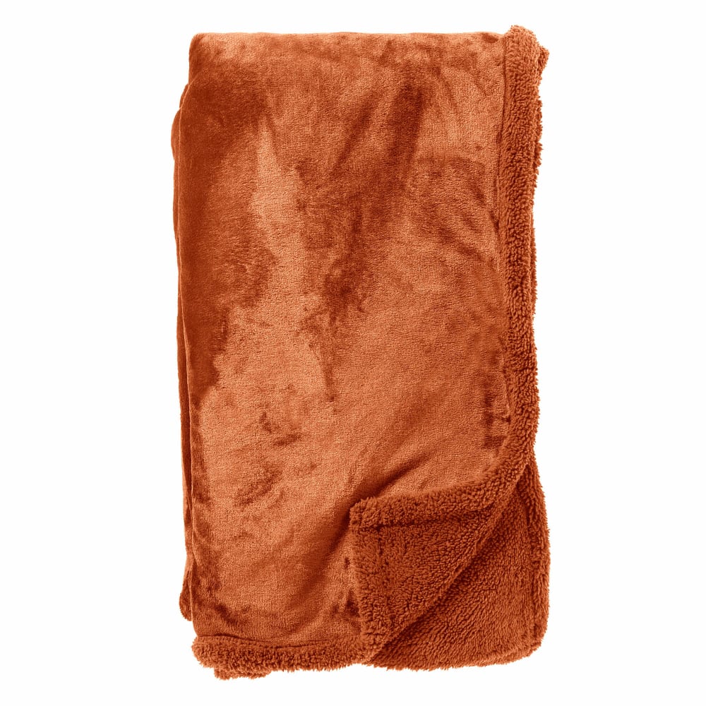 Plaid orange 150x200 cm - Maisons du Monde