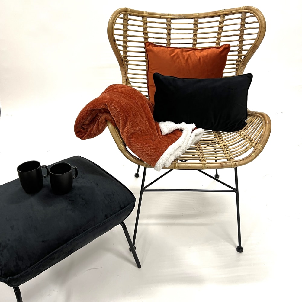Plaid orange 150x200 cm