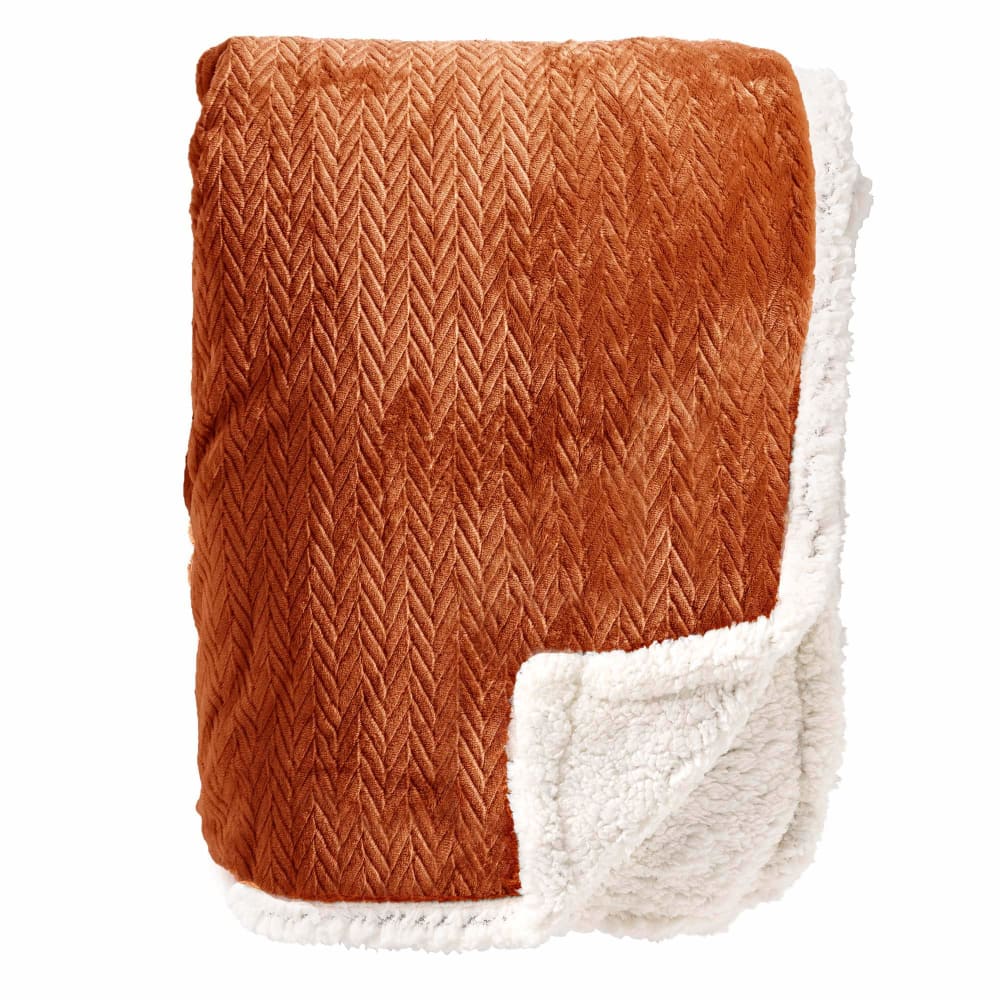 Plaid orange 150x200 cm - Maisons du Monde
