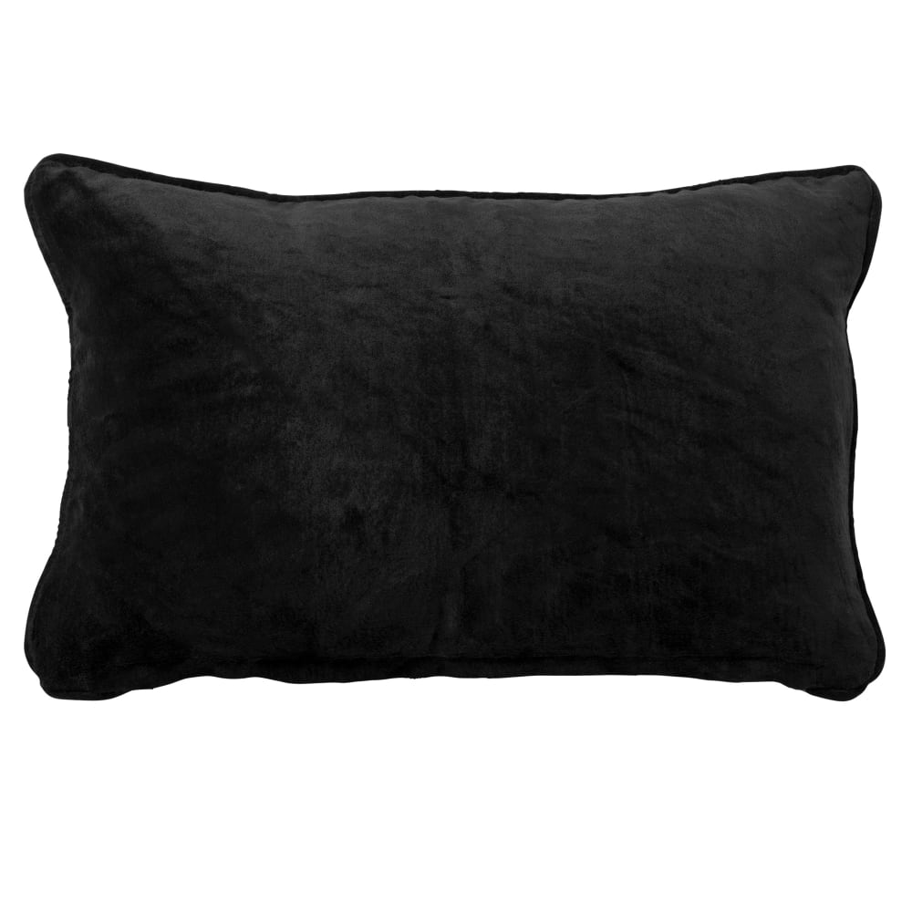 coussin noir 30x50 cm