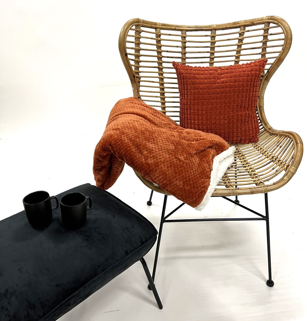 Plaid orange 150x200 cm
