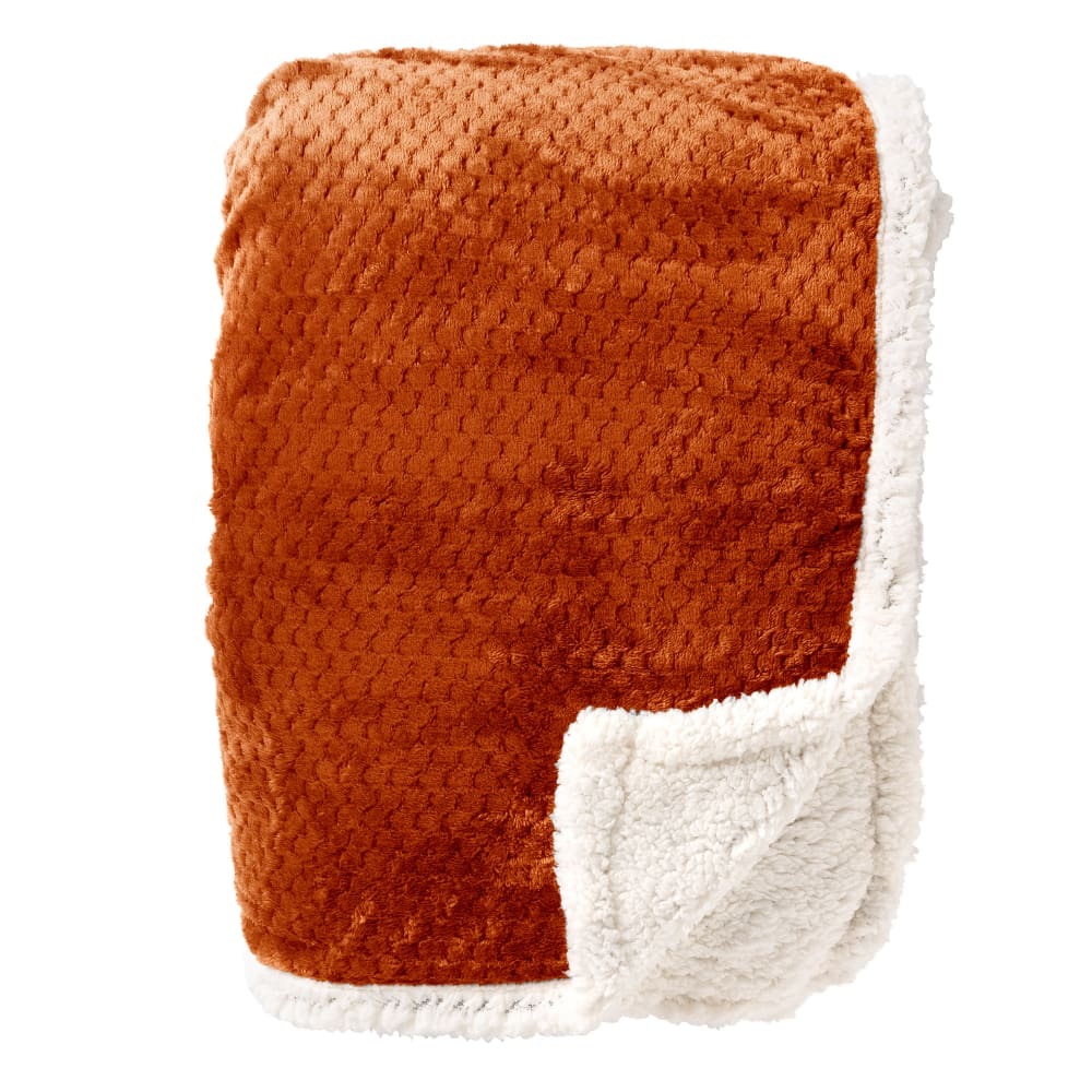 Plaid orange 150x200 cm - Maisons du Monde