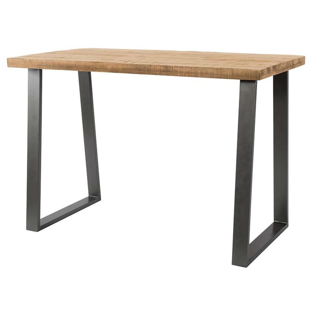 Table à manger contemporain 135 cm noir / bois