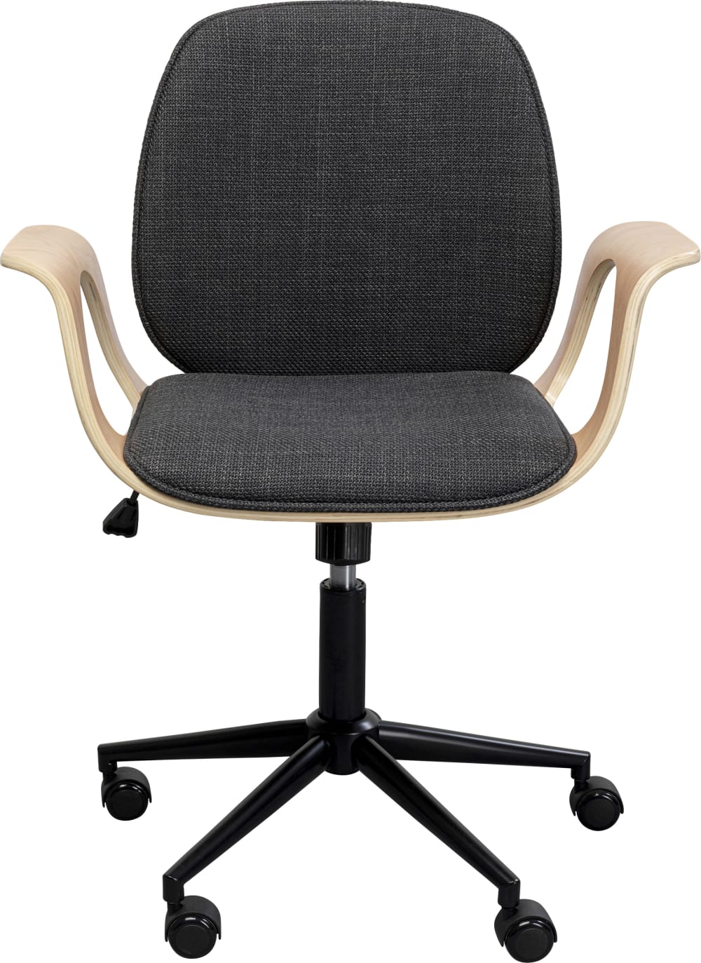 Chaise de bureau pivotante réglable à roulettes en peuplier Chaise de bureau pivotante réglable à roulettes en peuplier