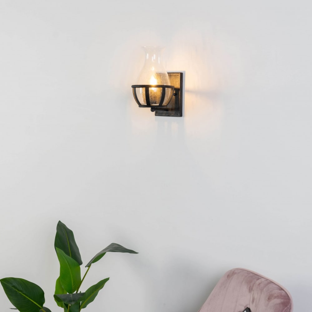 Applique en verre transparent 30 cm — vue 4